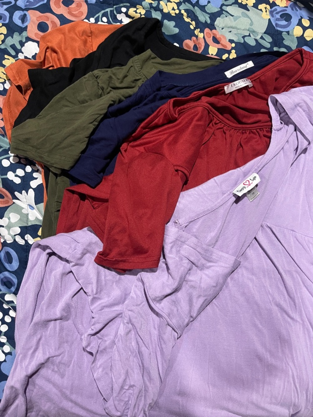 Bundle of 6 breastfeeding shirts